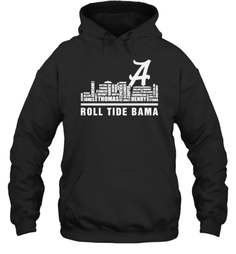 Alabama Roll Tide Bama Players Names City T-Shirt