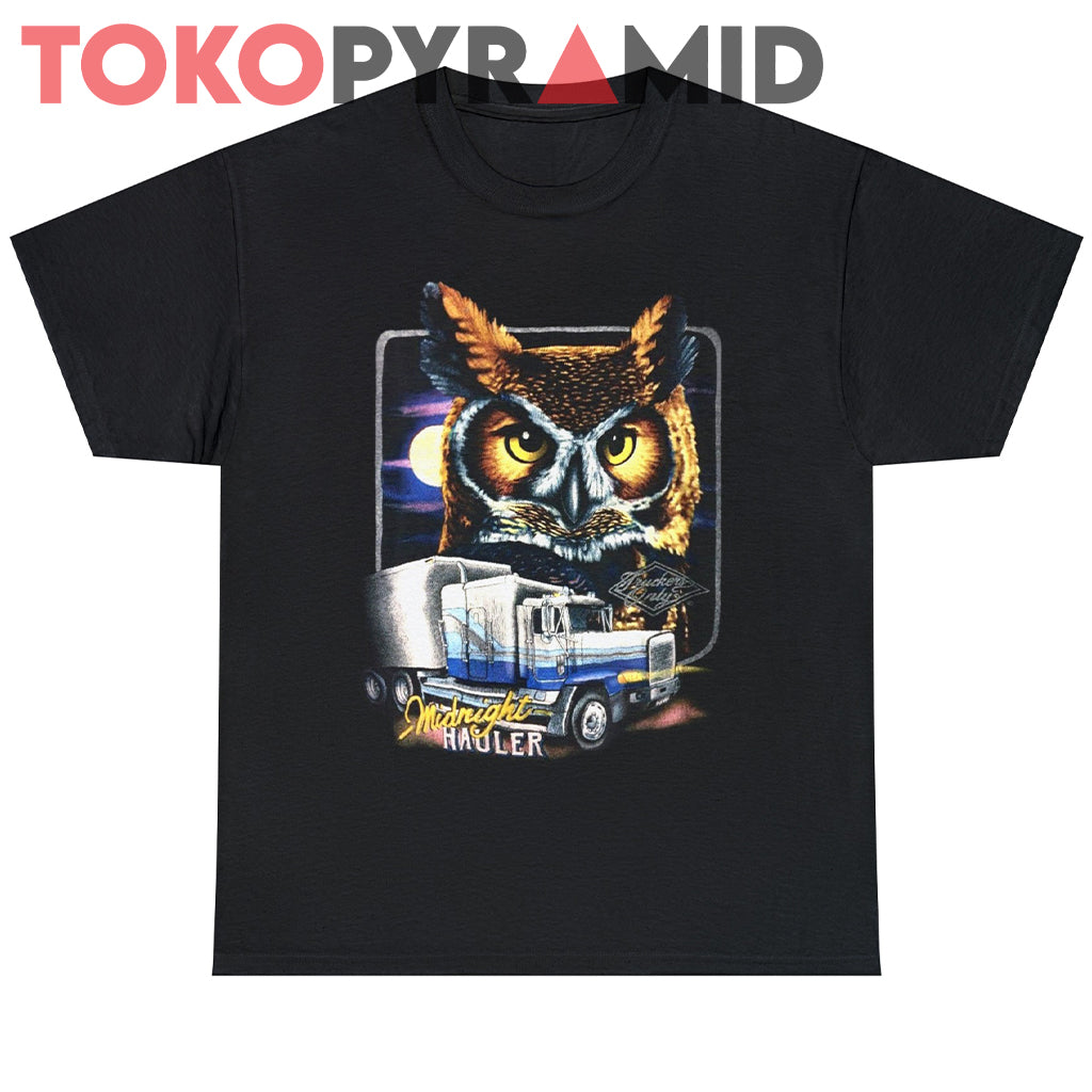 1991 3D Emblem Midnight Hauler Owl Truckers Only Shirt