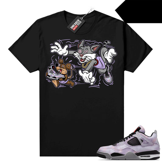 Zen Master 4s Sneaker Match Tees Black Finessed