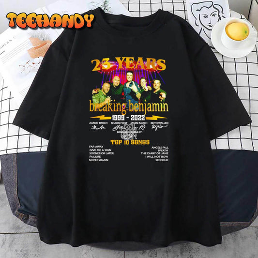 23 Years 1999 2022 Top 10 Song Signatures Thank You For The Memories Unisex T-Shirt