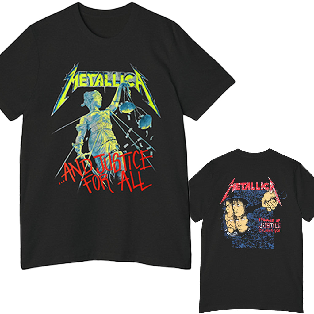 1988 Metallica And Justice For All Shirt 2-sided