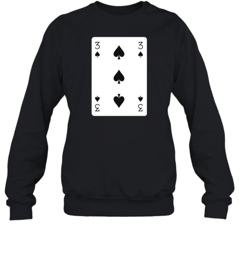 3 Of Spades Playing Card T-Shirt