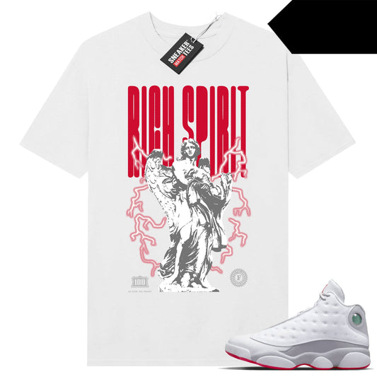 Wolf Grey 13s shirts to match Sneaker Match Tees White Rich Spirit