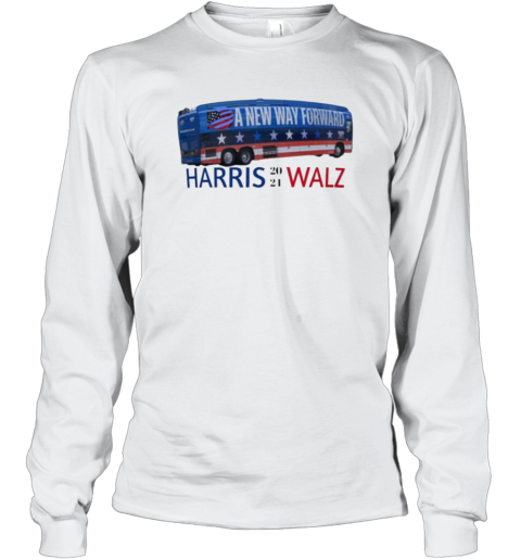 A New Way Forward Bus Kamala Harris Tim Walz 2024 Election T-Shirt