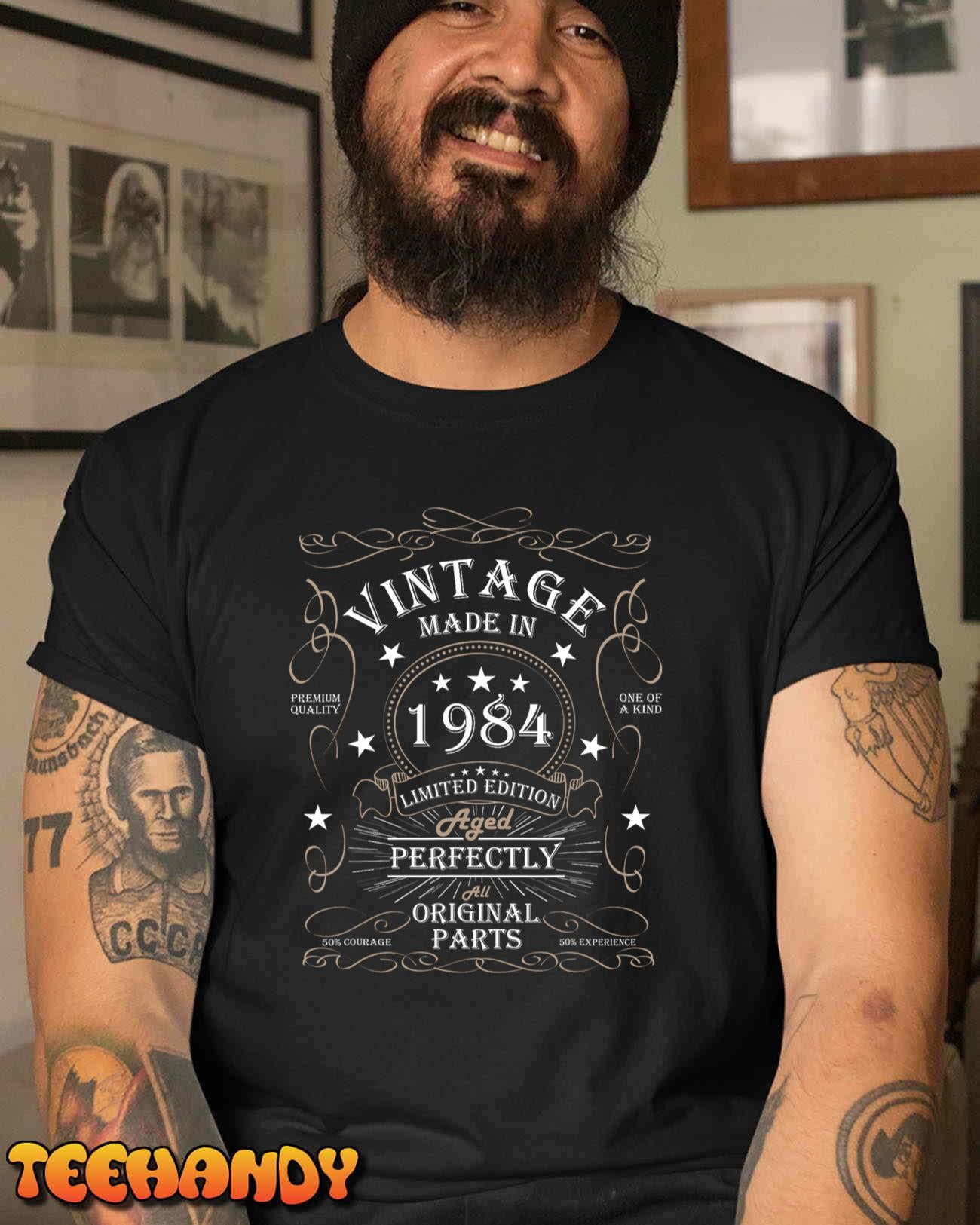 40th Birthday Retro Limited Edition Man Woman Vintage 1984 T-Shirt