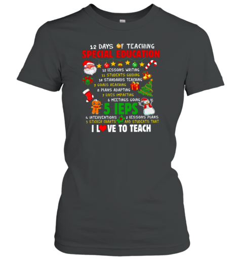 12 Days Of Teaching Special Education Teacher T-Shirt