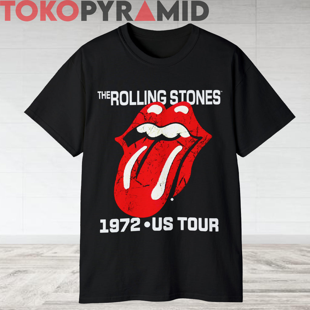 70s Vintage The Rolling Stones 1972 US Tour Rare T-shirt