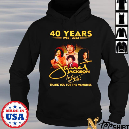 40 years 1982 2022 Janet Jackson T-Shirt