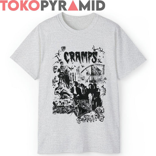 80s The Cramps Punk Rock Psychobilly Tour Concert Promo Shirt