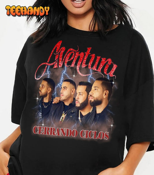 2024 Aventura Tour Cerrando Ciclos T-shirt, Aventura Concert Group Shirt