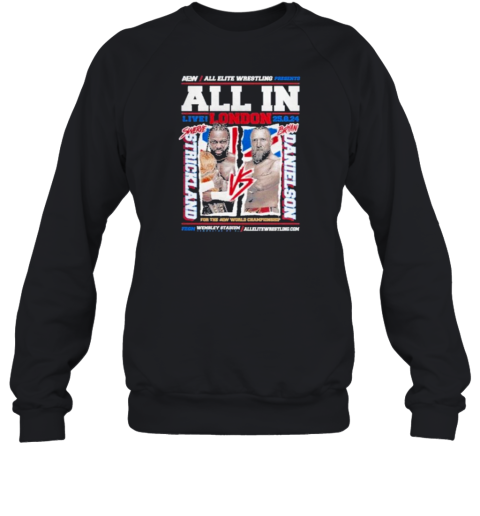 Aew All In 2024 Matchup Swerve Strickland Vs Bryan Danielson T-Shirt