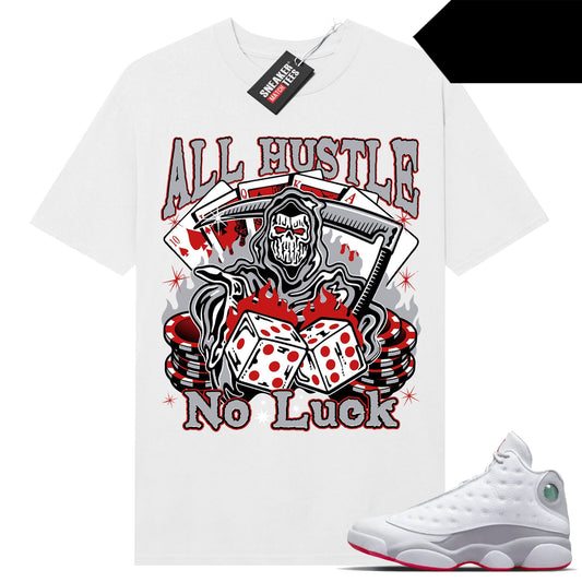 Wolf Grey 13s shirts to match Sneaker Match Tees White All Hustle