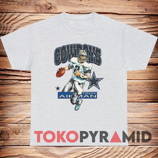 90s Vintage Troy Aikman Dallas Cowboys Unique T-shirt