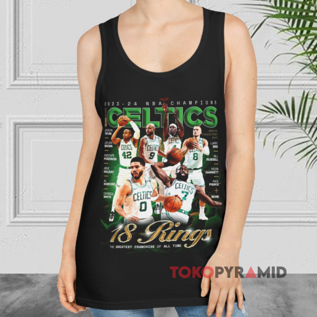 2023-24 NBA Champions Celtics 18 Rings The Greatest Franchise Of All Time Shirt