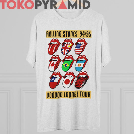 90s Vintage Rolling Stones Voodoo Lounge Tour 94 95 Mouth Tongue Logo Rare T-shirt