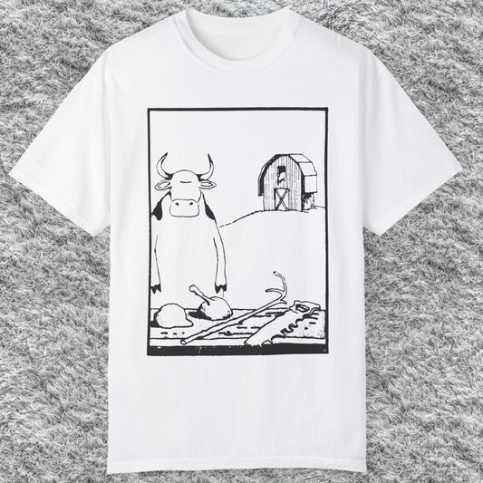 Vintage The Far Side Cow Tools T-shirt