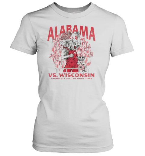 Alabama Vs Wisconsin 2024 Camp Randall Stadium T-Shirt