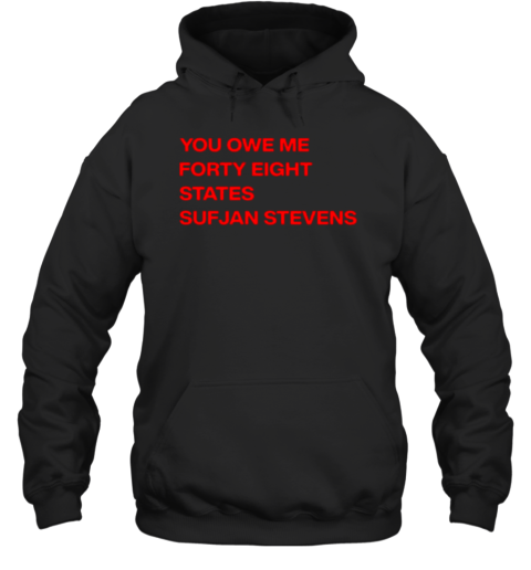 You Owe Me Forty Eight States Sufjan Stevens T-Shirt