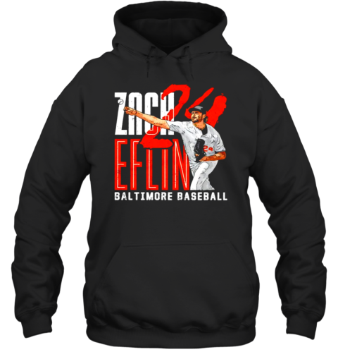 Zach Eflin 24 Baltimore Orioles Graphic T-Shirt