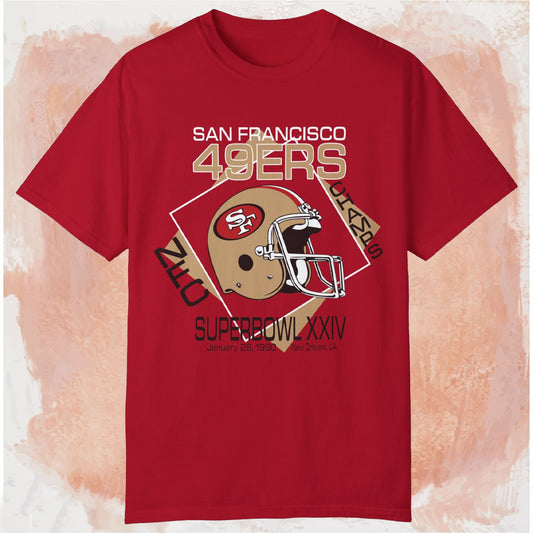 1990 San Francisco 49ers NFC Champs T-shirt