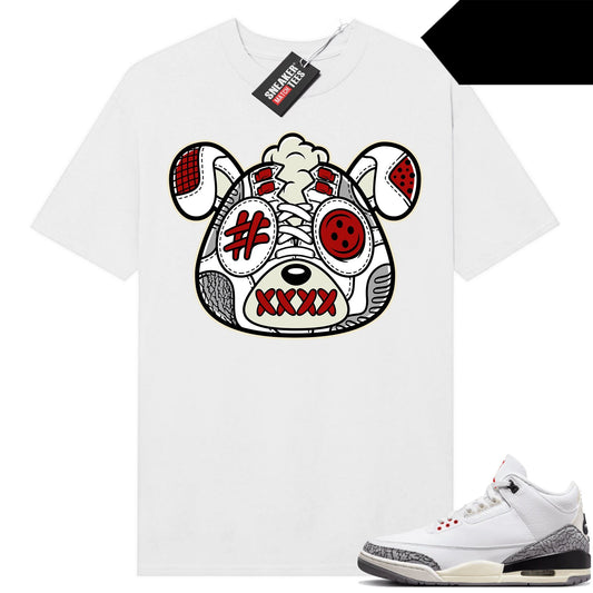 White Cement 3s to match Sneaker Match Tees White Sneakerhead Puppy