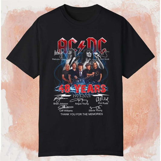 ACDC 48 Years Thank You For The Memories T-shirt