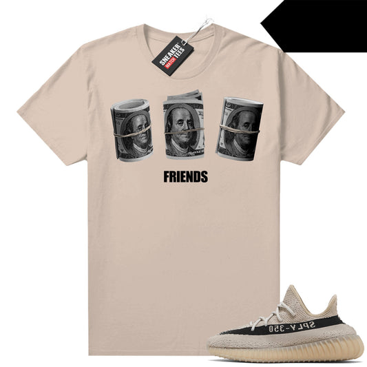 Yeezy 350 V2 Slate shirts to match Sneaker Match Tees Tan Friends