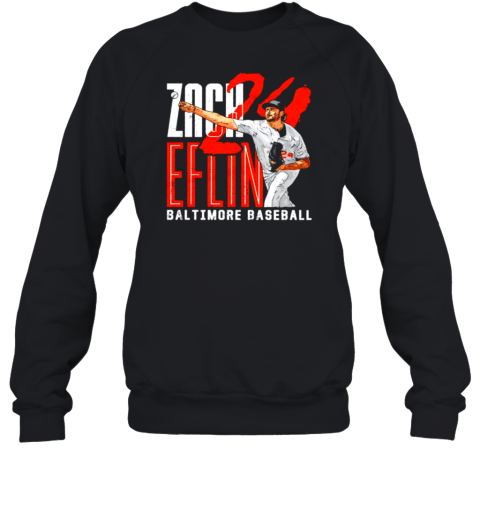 Zach Eflin 24 Baltimore Orioles Graphic T-Shirt