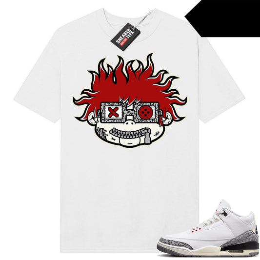 White Cement 3s to match Sneaker Match Tees White Misfit Chucky