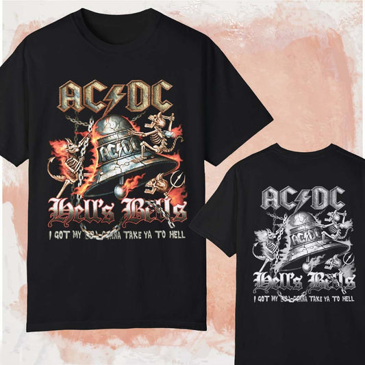 ACDC Hell's Bells Double Sided T-shirt