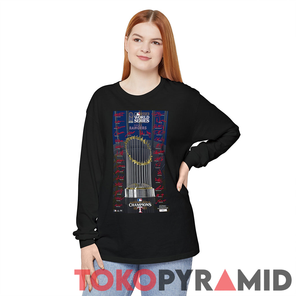 World Series 2023 Texas Rangers Signature Trophy Shirt