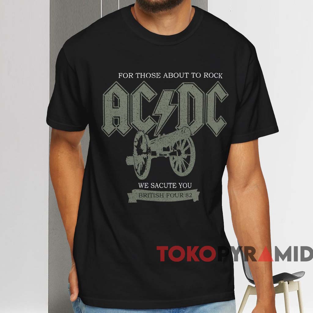 ACDC For Those About To Rock We Salute You British Tour 82 T-Shirt