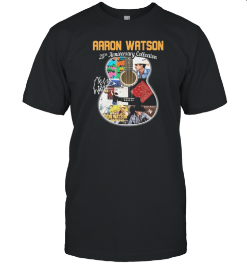 Aaron Watson 25Th Anniversary Collection Guitar Signatures T-Shirt