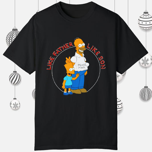 1990 The Simpsons Like Father Like Son T-shirt