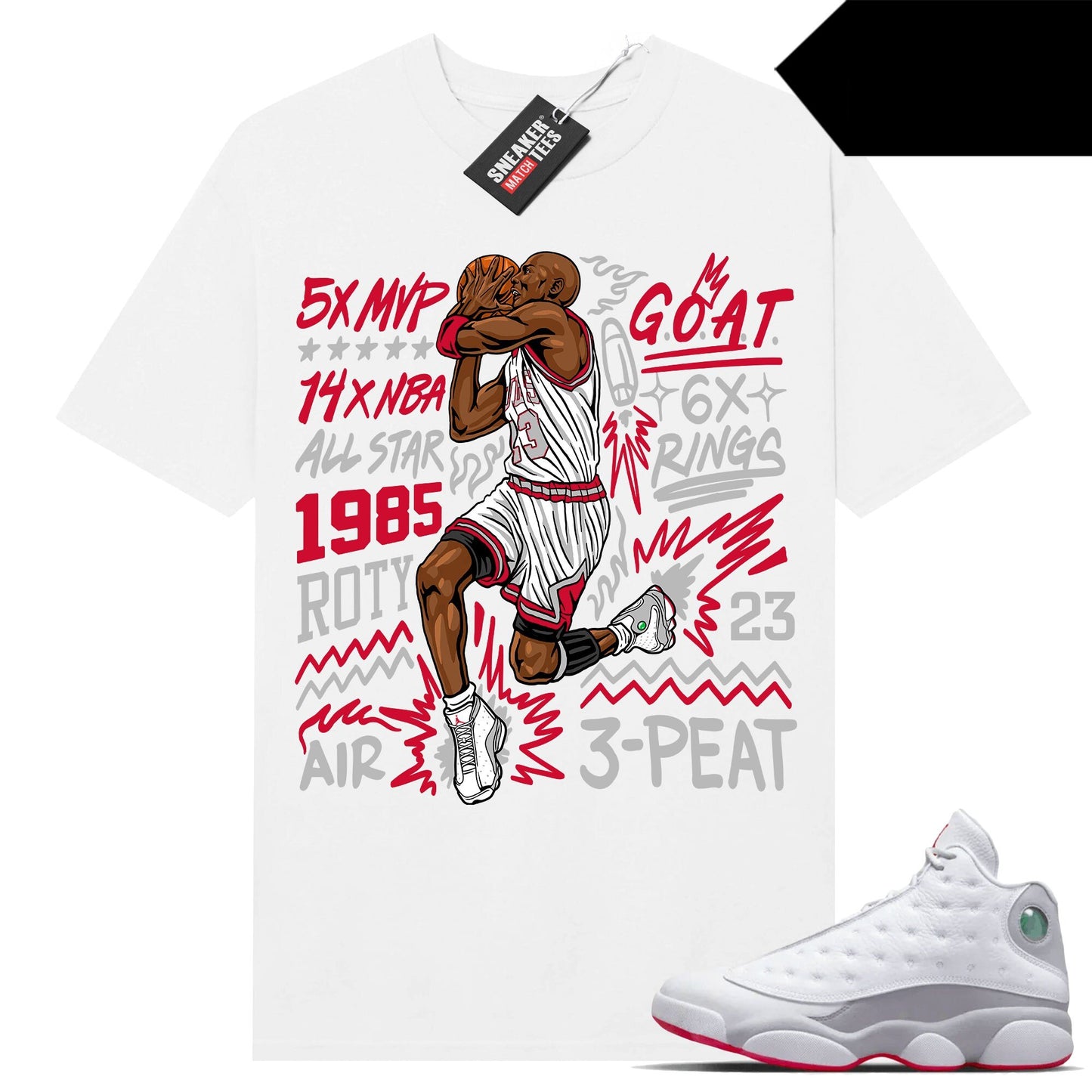 Wolf Grey 13s shirts to match Sneaker Match Tees White GOAT