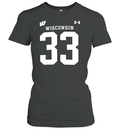 Wisconsin Badgers Ron Dayne #33 Number And Name T-Shirt