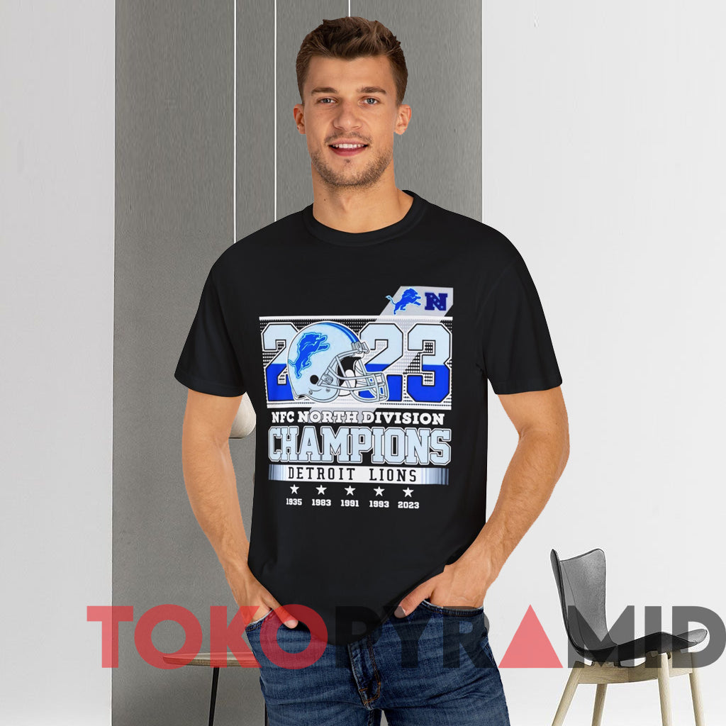 2023 NFC North Division Champions Detroit Lions T-shirt