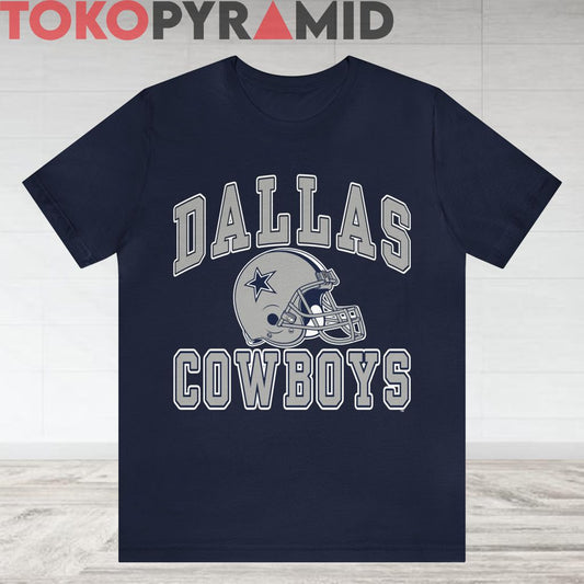 90s Vintage NFL Dallas Cowboys Helmet Football Unique Tee