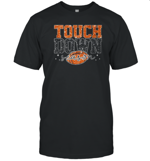 Vintage Touchdown Season Football Mama Mom T-Shirt