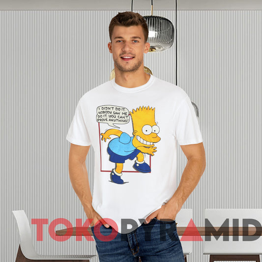 90s Bart Simpson I Didn't Do It Nobody Saw T-shirt