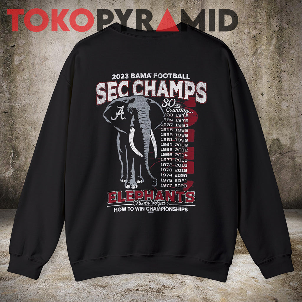 Alabama Crimson Tide SEC Championship Football Conference Champions Shirt