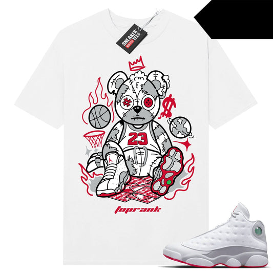 Wolf Grey 13s shirts to match Sneaker Match Tees White Baller Bear