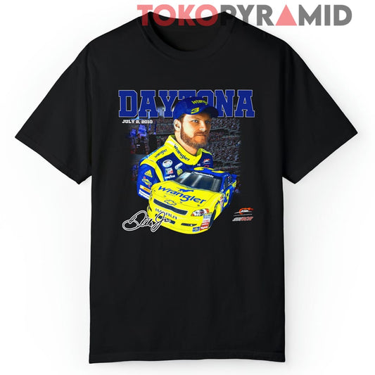 2010 Dale Earnhardt Jr. T-shirt Wrangler Daytona 500 Nascar