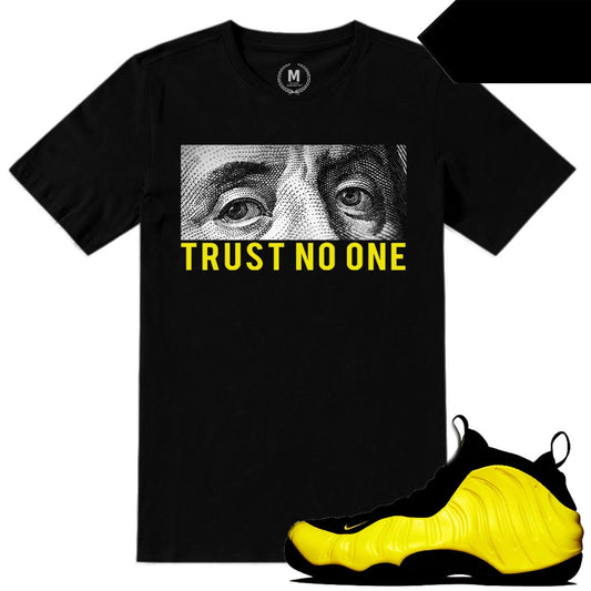 Wutang Foamposite Sneaker Match Tees Black Trust No One