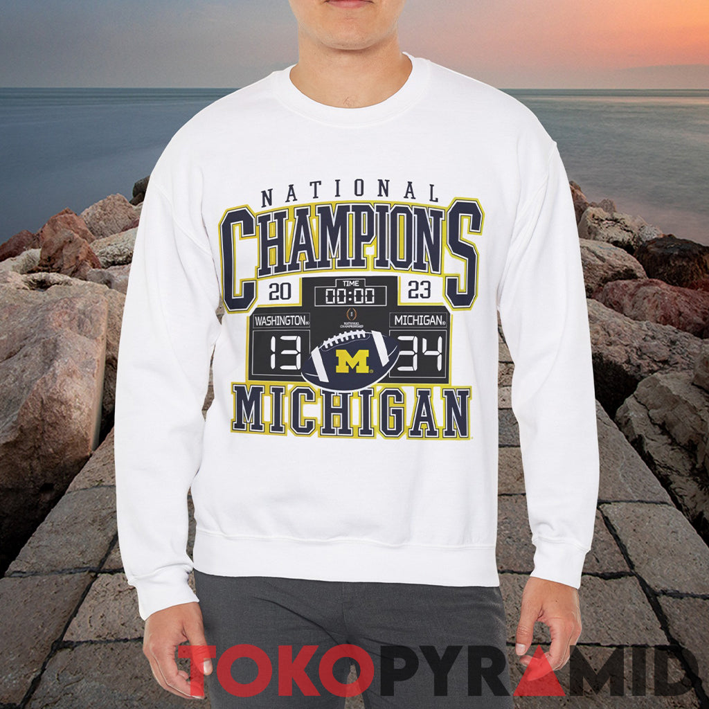 2023 Michigan National Champions Scoreboard Shirt