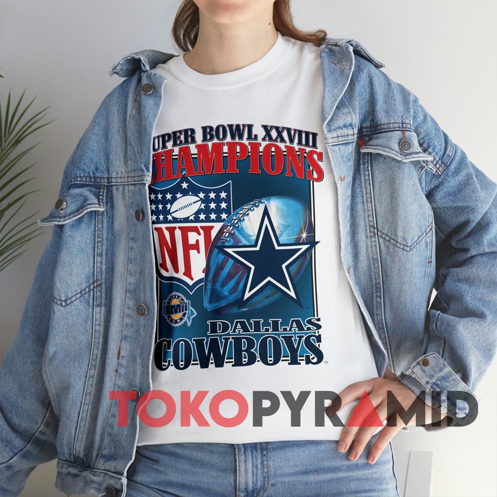 90s Vintage Dallas Cowboys 1994 Super Bowl XXVIII Champions NFL