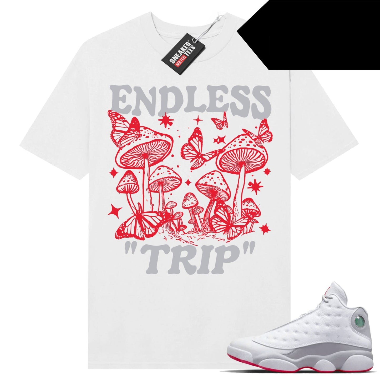 Wolf Grey 13s shirts to match Sneaker Match Tees White Endless Trip