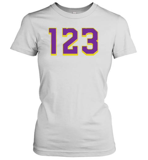 123 Los Angeles Lakers NBA Basketball Team T-Shirt