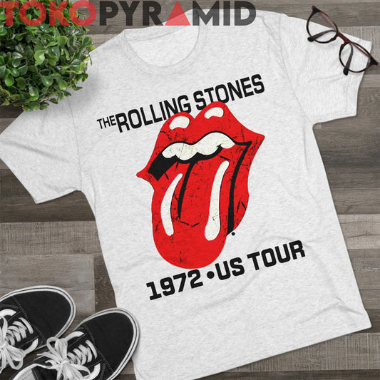 70s Vintage The Rolling Stones 1972 US Tour Rare T-shirt