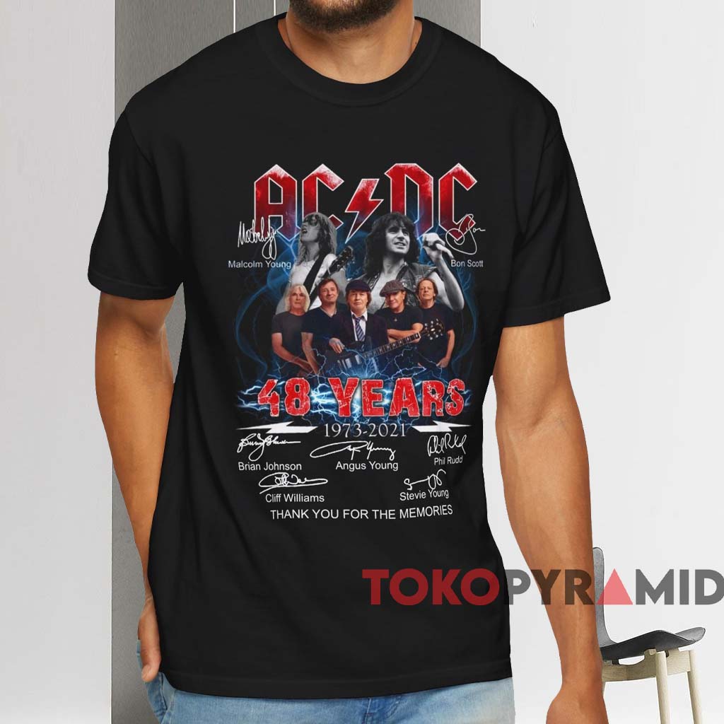 ACDC 48 Years Thank You For The Memories T-shirt